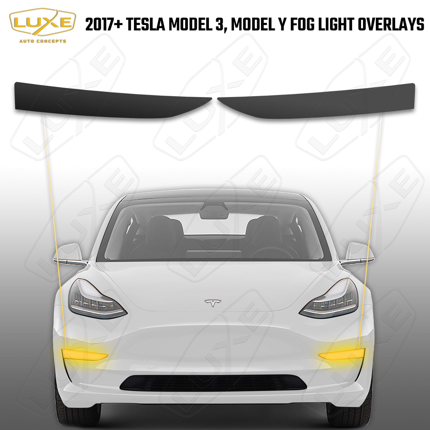 2017+ Model 3, Model Y Fog Light Tint Overlays