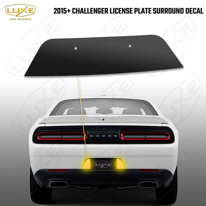 2015+ Challenger License Plate Surround Decal