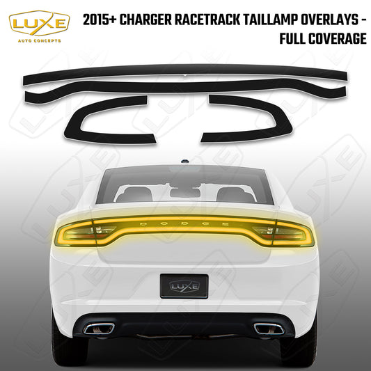Charger Racetrack Taillamp Overlays - Full Coverage Kit