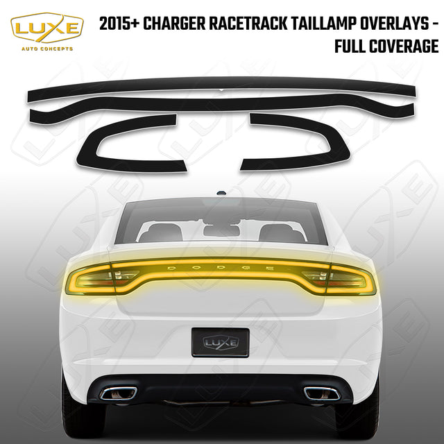 Charger Racetrack Taillamp Overlays - Full Coverage Kit
