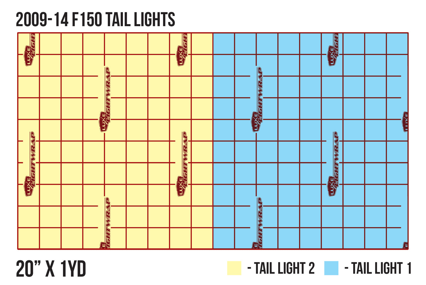 F150 Tail Light Tint Kit - Full Wrap