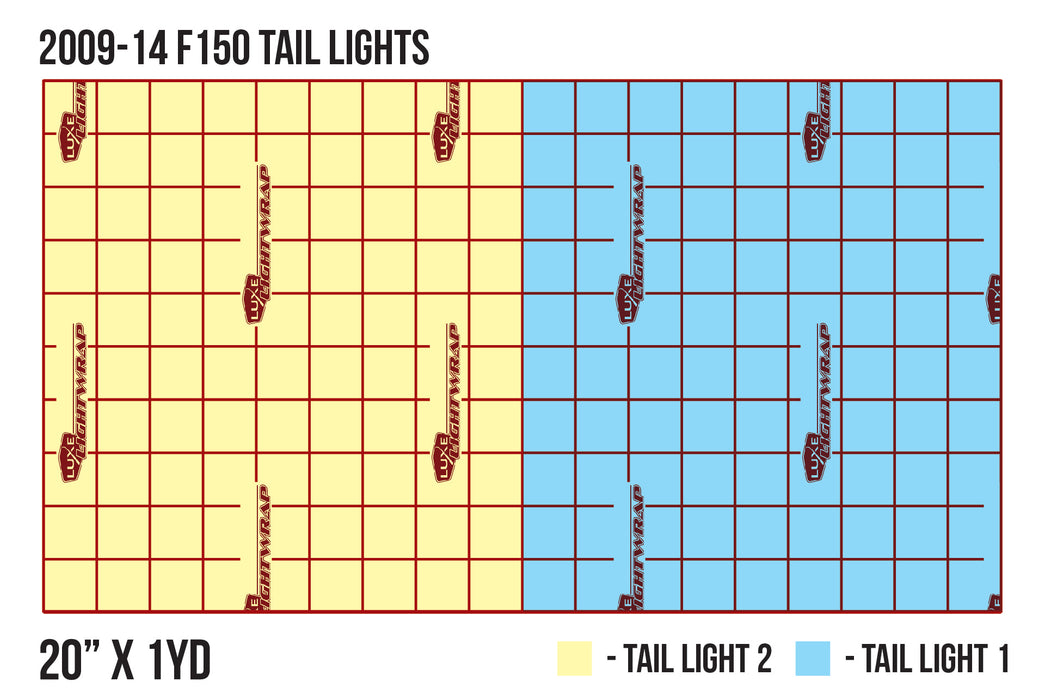2009-14 F150 Tail Light Tint Kit - Full Wrap