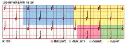 2010-15 Hyundai Elantra Taillight Tint Kit - Full Wrap