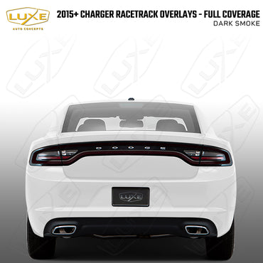 Charger Racetrack Taillamp Overlays - Full Coverage Kit