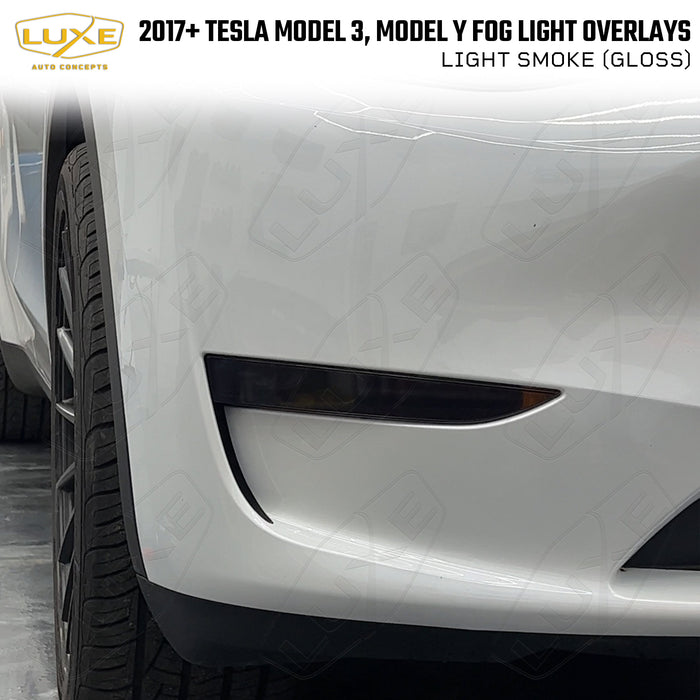 2017+ Model 3, Model Y Fog Light Tint Overlays