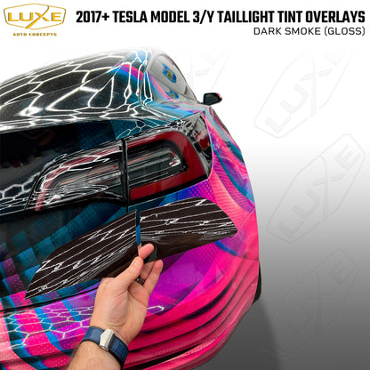 2017+ Model 3, Model Y Taillight Tint Overlays - Luxe LightWrap