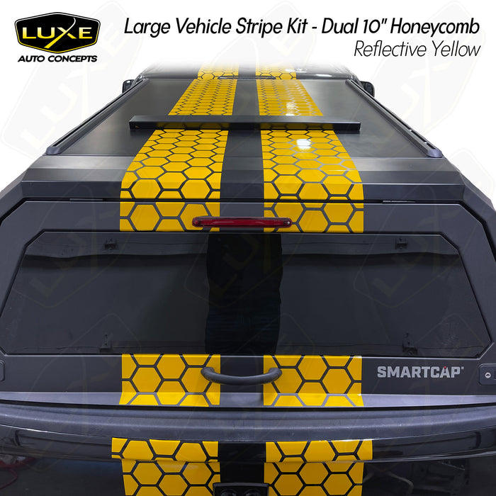 Large Vehicle Stripe Kit - Dual 10" Honeycomb