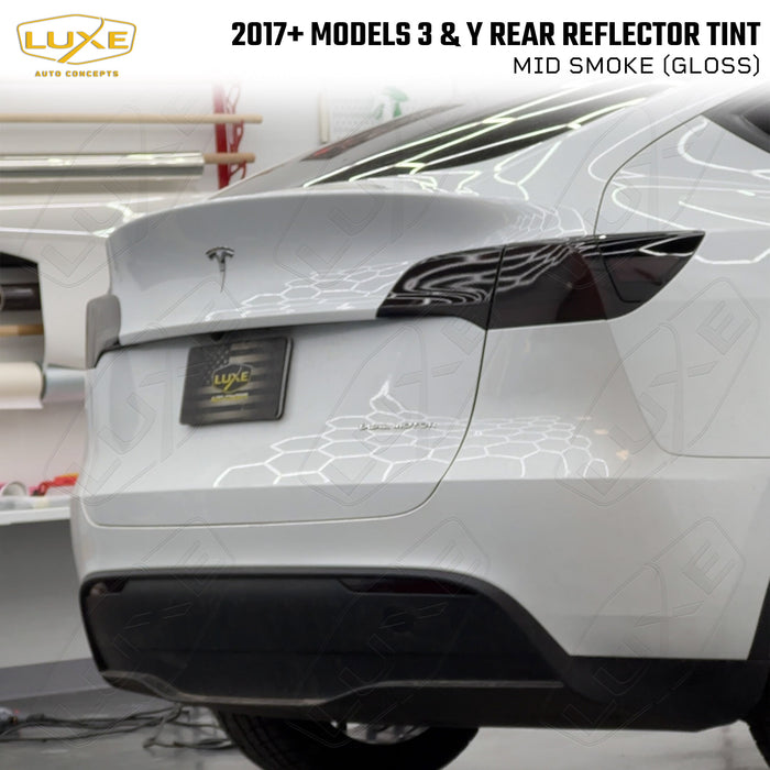 2017+ Model 3, Model Y Rear Reflector Tint Overlays