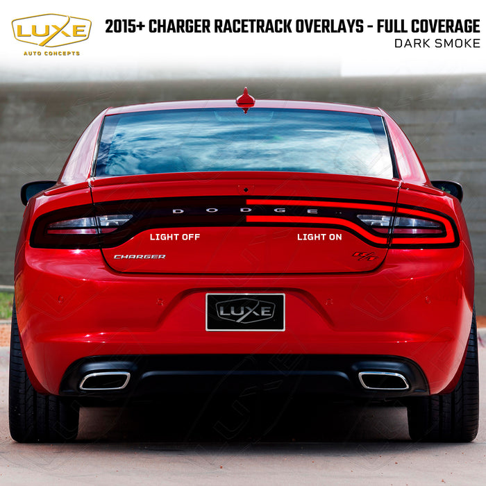 2015+ Charger Racetrack Taillamp Overlays - Full Coverage