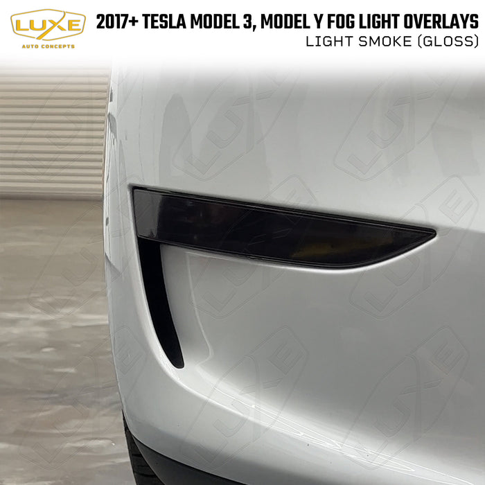 2017+ Model 3, Model Y Fog Light Tint Overlays