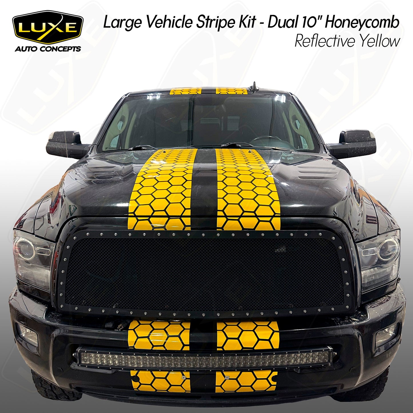 Large Vehicle Stripe Kit - Dual 10" Honeycomb