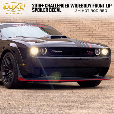 2018+ Challenger Widebody Front Lip Spoiler Decal