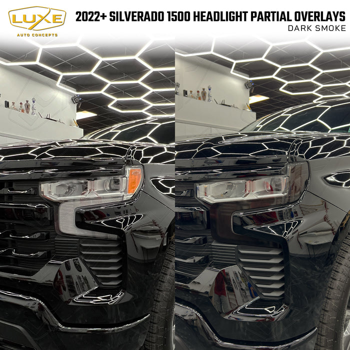 2022+ Silverado 1500 Headlight Partial Overlays