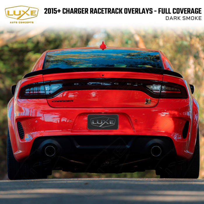 2015+ Charger Racetrack Taillamp Overlays - Full Coverage