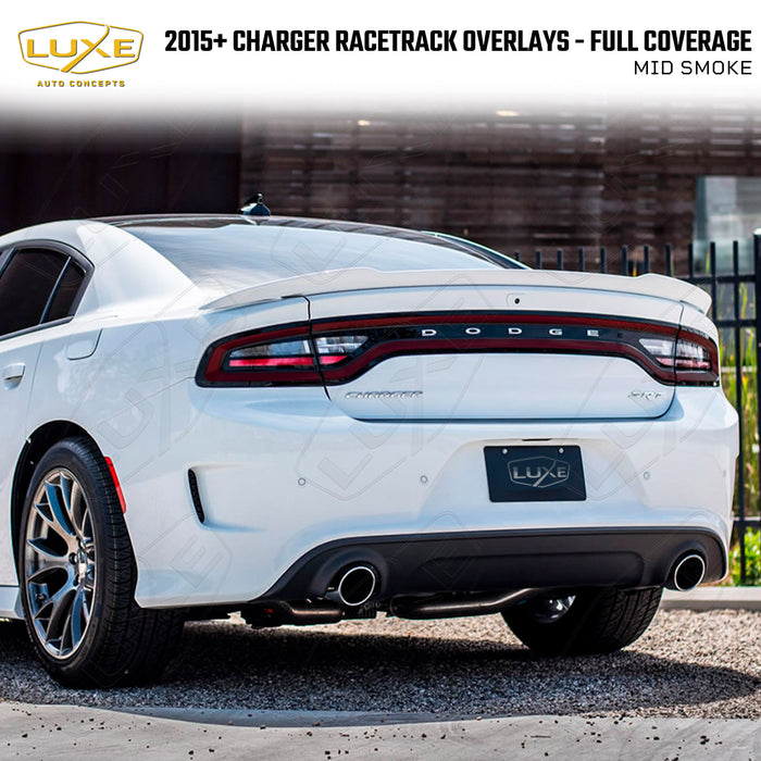 2015+ Charger Racetrack Taillamp Overlays - Full Coverage