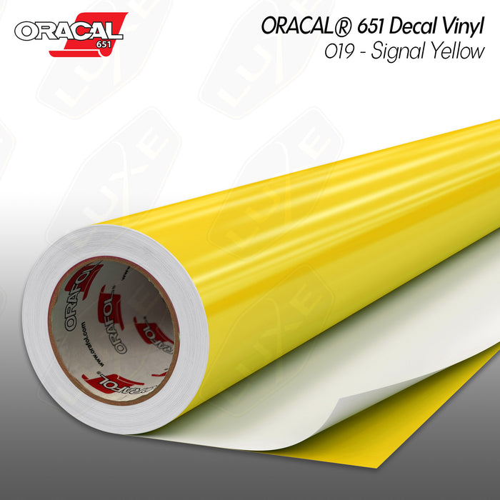 ORACAL® 651 Decal Vinyl - 019 - Signal Yellow