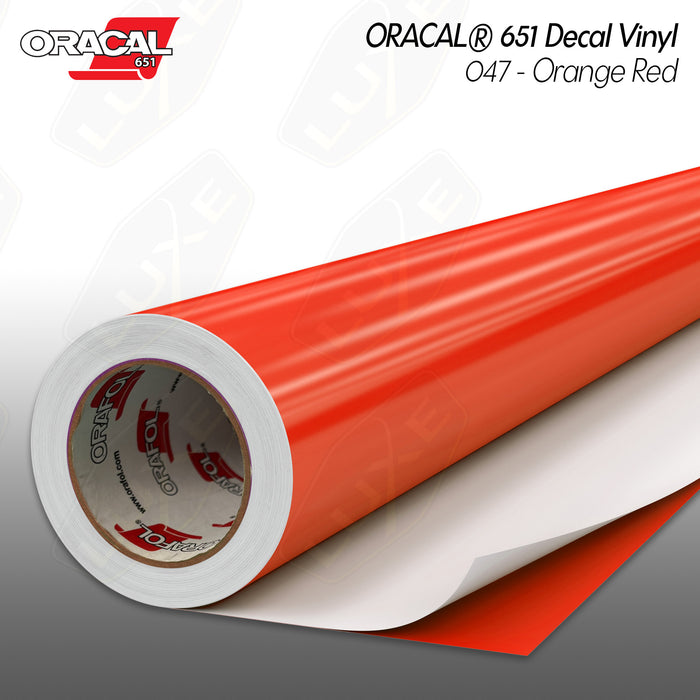 ORACAL® 651 Decal Vinyl - 047 - Orange Red