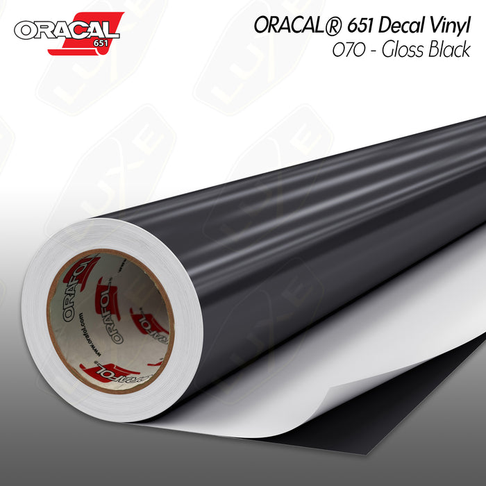 ORACAL® 651 Decal Vinyl - 070 - Gloss Black