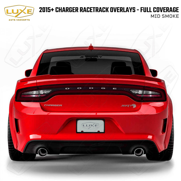 2015+ Charger Racetrack Taillamp Overlays - Full Coverage