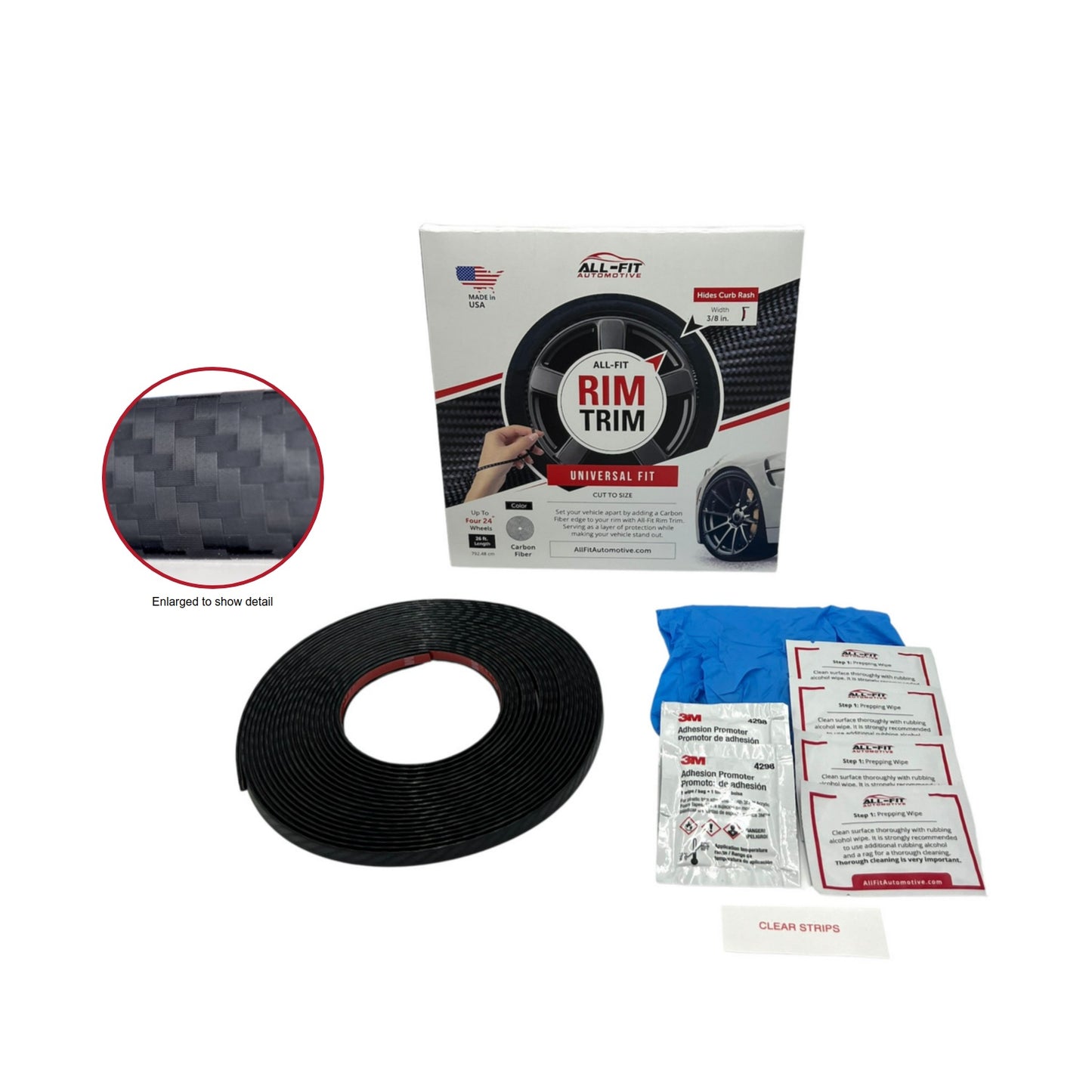 Rim Trim - Wheel Stripe and Curb Rash Protection Kit