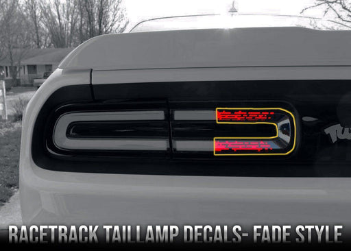 2015+ Challenger Racetrack Taillamp Decals - Inner - Luxe Auto Concepts