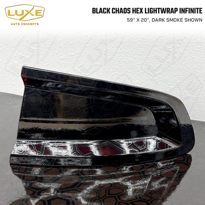 Black Chaos Hex Taillight Tint - LightWrap Infinite Print Kit