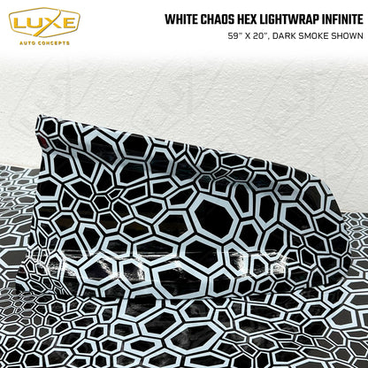 White Chaos Hex Taillight Tint - LightWrap Infinite Print Kit