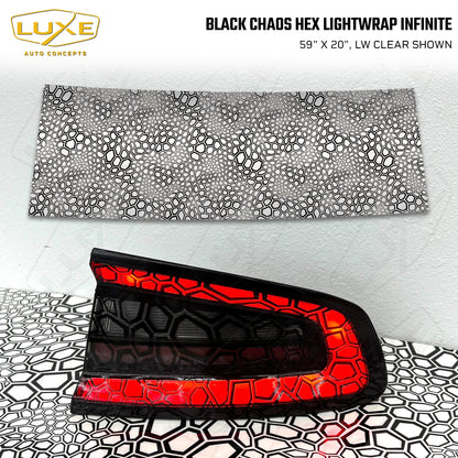 Black Chaos Hex Taillight Tint - LightWrap Infinite Print Kit