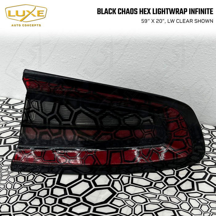 Black Chaos Hex Taillight Tint - LightWrap Infinite Print