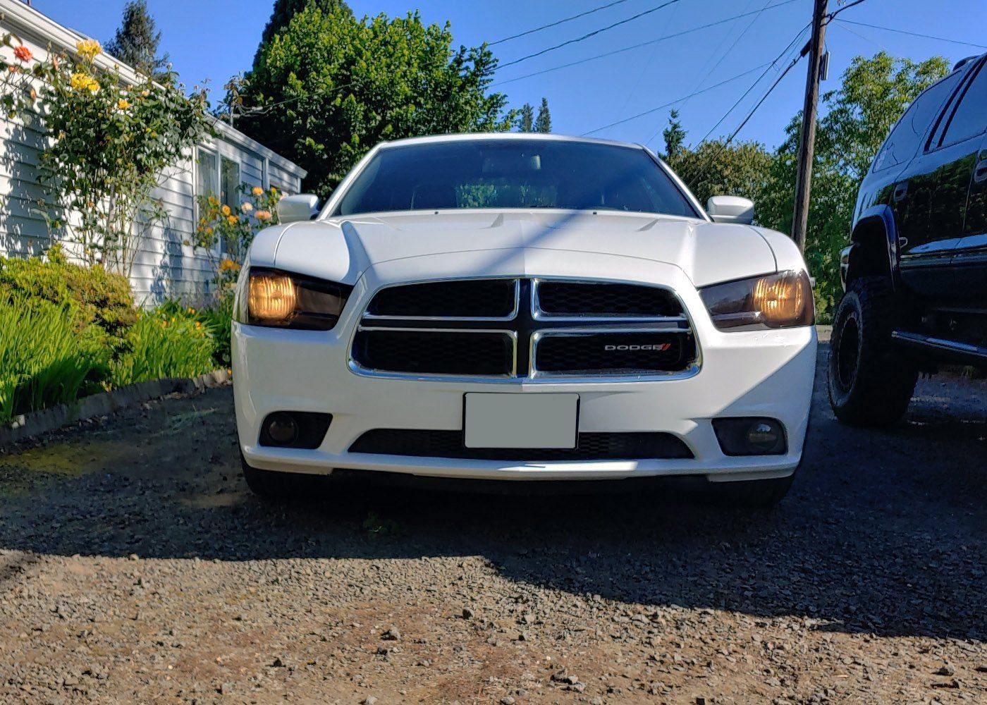 2011-14 Charger Head Light Tint Kit - Type 2 (Full Wrap) - Luxe Auto Concepts