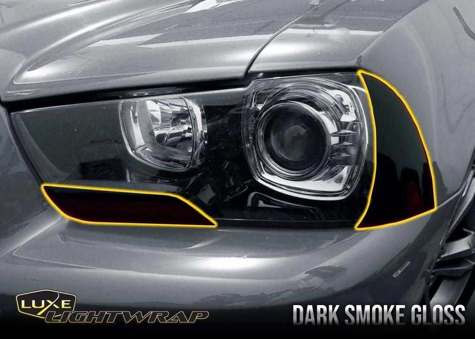 2011-14 Charger Head Light Tint Kit - Type 1 (Overlays) - Luxe Auto Concepts