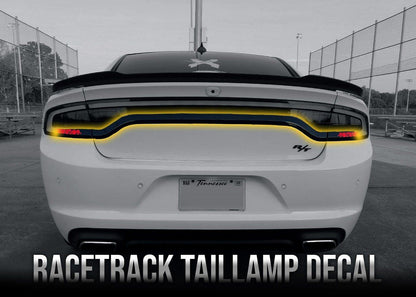 Charger Racetrack Taillamp Decal - Type 2 (Lower Blackout) - Luxe Auto Concepts