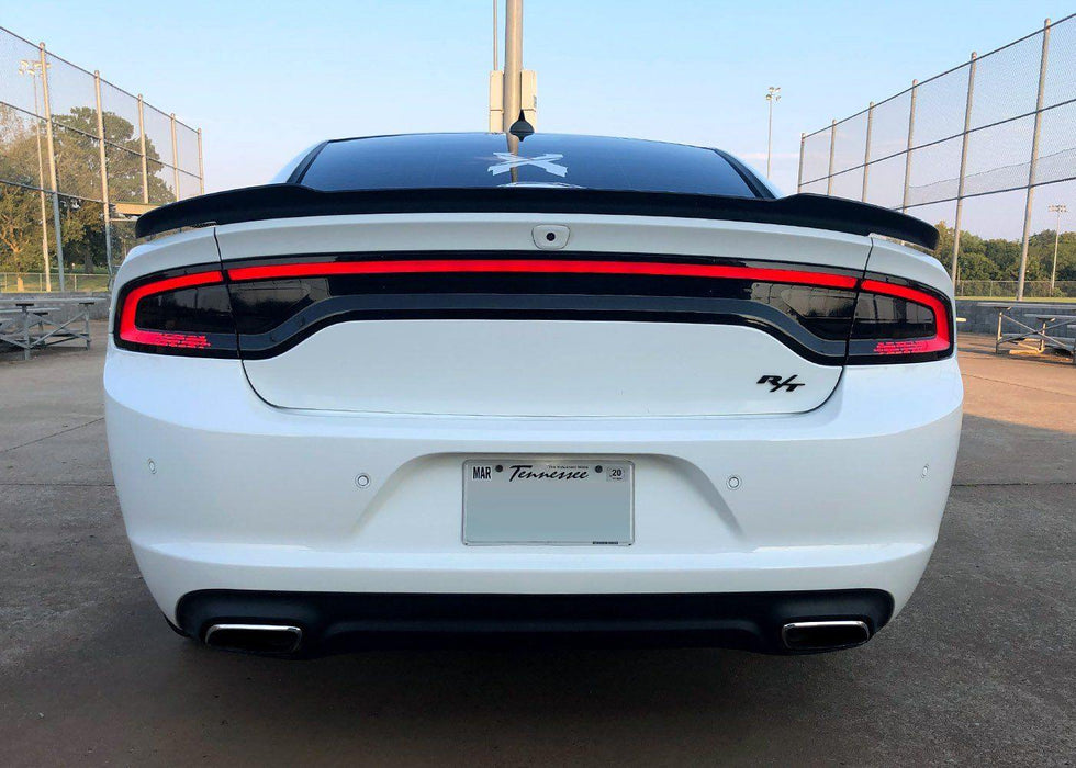 Charger Racetrack Taillamp Decal - Type 2 (Lower Blackout) - Luxe Auto Concepts