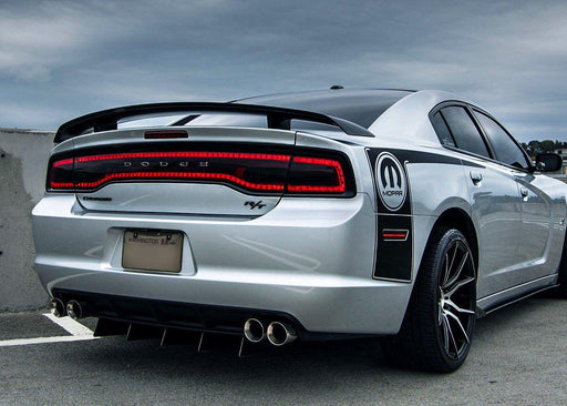 2011-14 Charger Tail Light Tint Kit - Type 1 (Center Overlay) - Luxe Auto Concepts