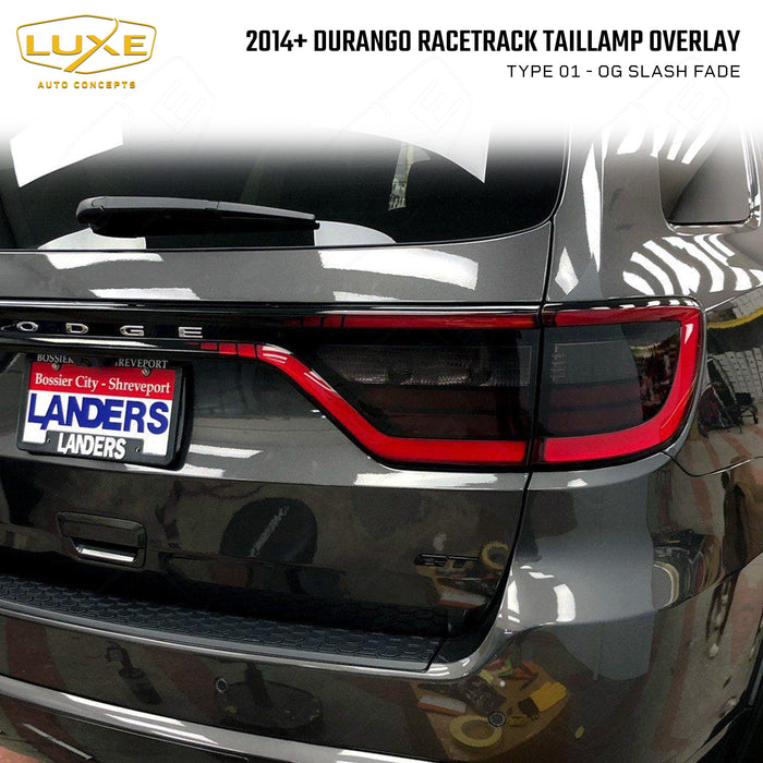 2014+ Durango Racetrack Taillamp Overlay Type 1 - Slash Fade