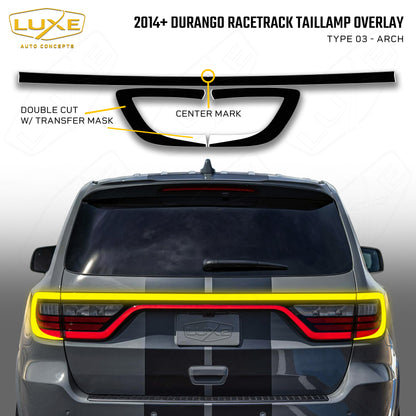 2014+ Durango Racetrack Taillamp Overlay Type 3 - Arch