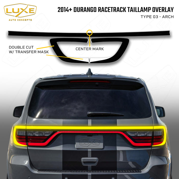 2014+ Durango Racetrack Taillamp Overlay Type 3 - Arch