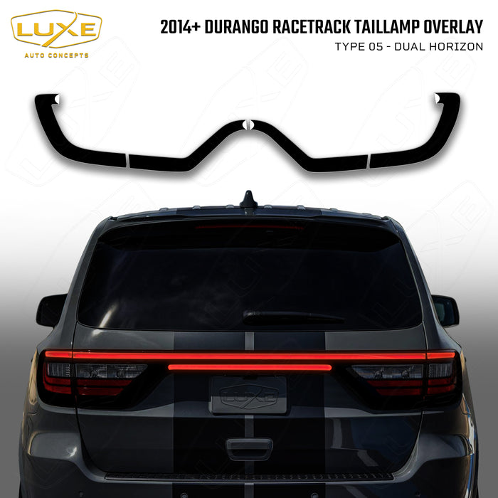 2014+ Durango Racetrack Taillamp Overlay Type 5 - Dual Horizon