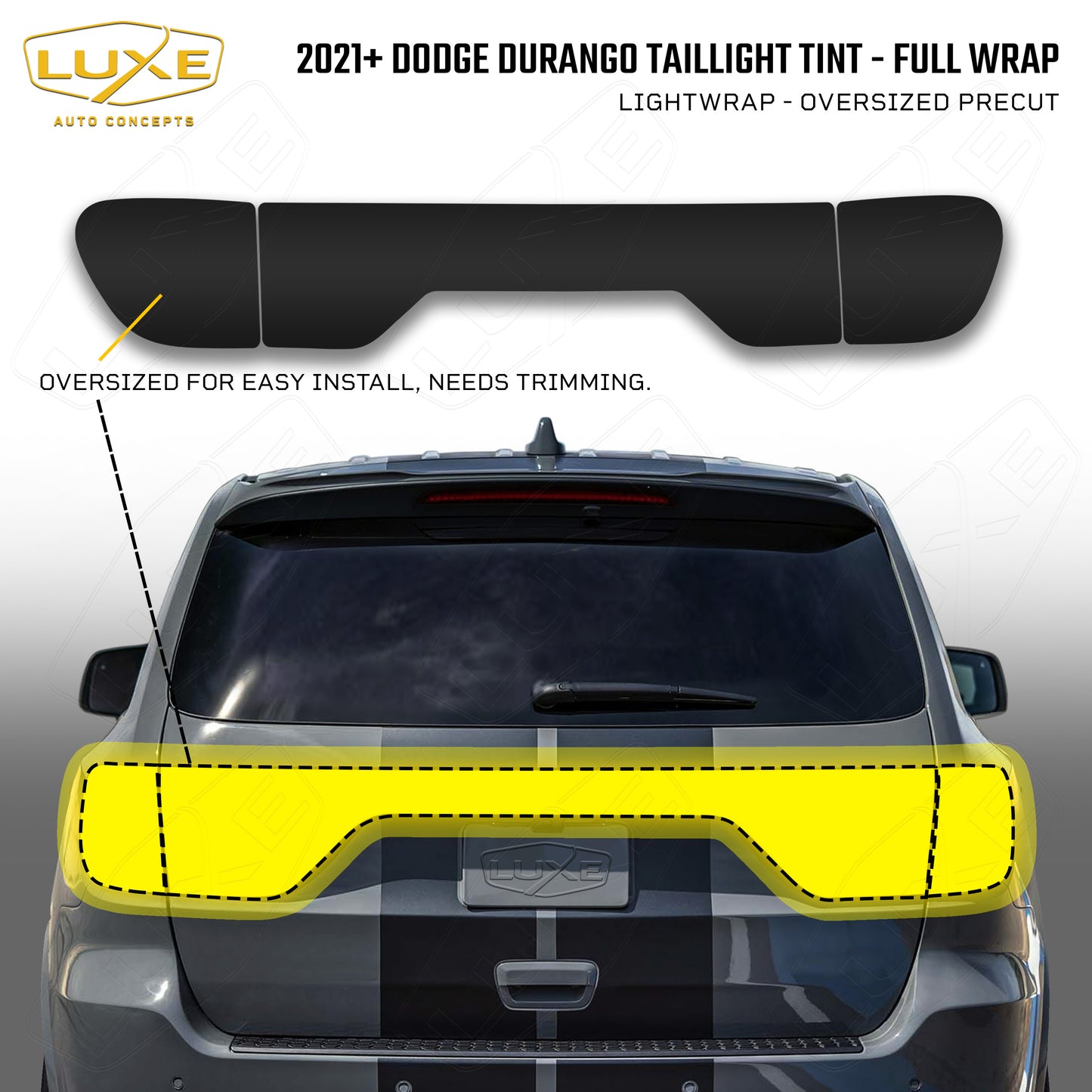 2014+ Durango Taillight Tint - Full Wrap