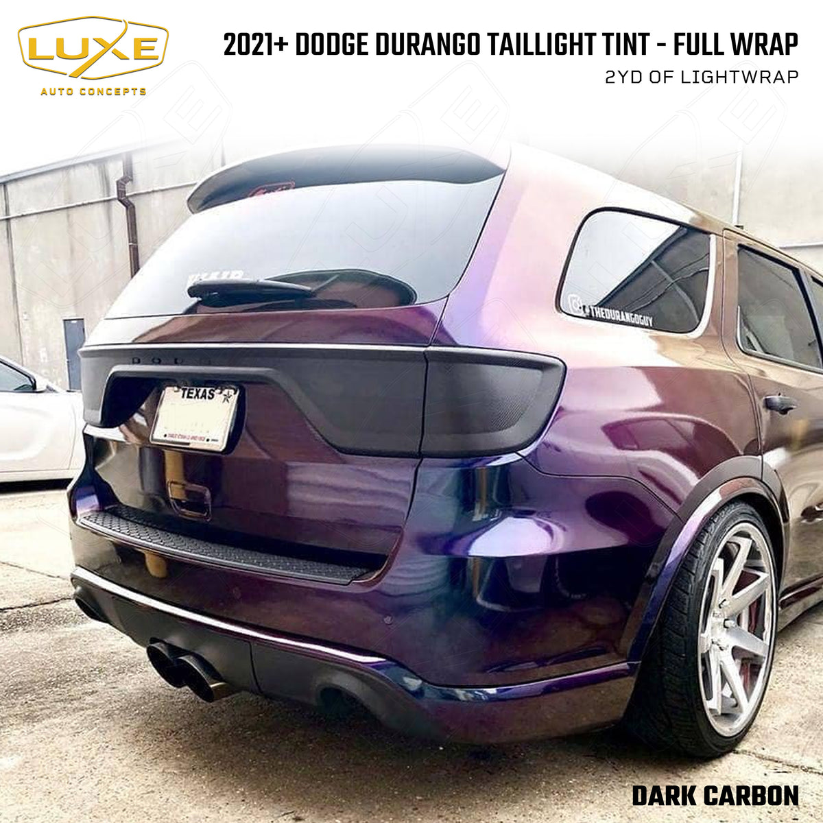 Durango R/t Wraps Durango Taillight Tint - Full Wrap Kit โ Luxe Auto Concepts