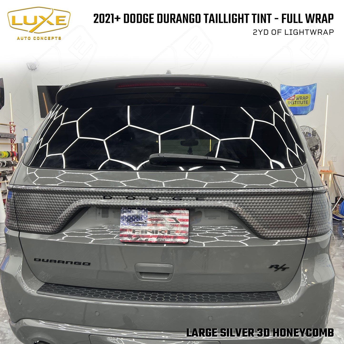 2014+ Durango Taillight Tint - Full Wrap