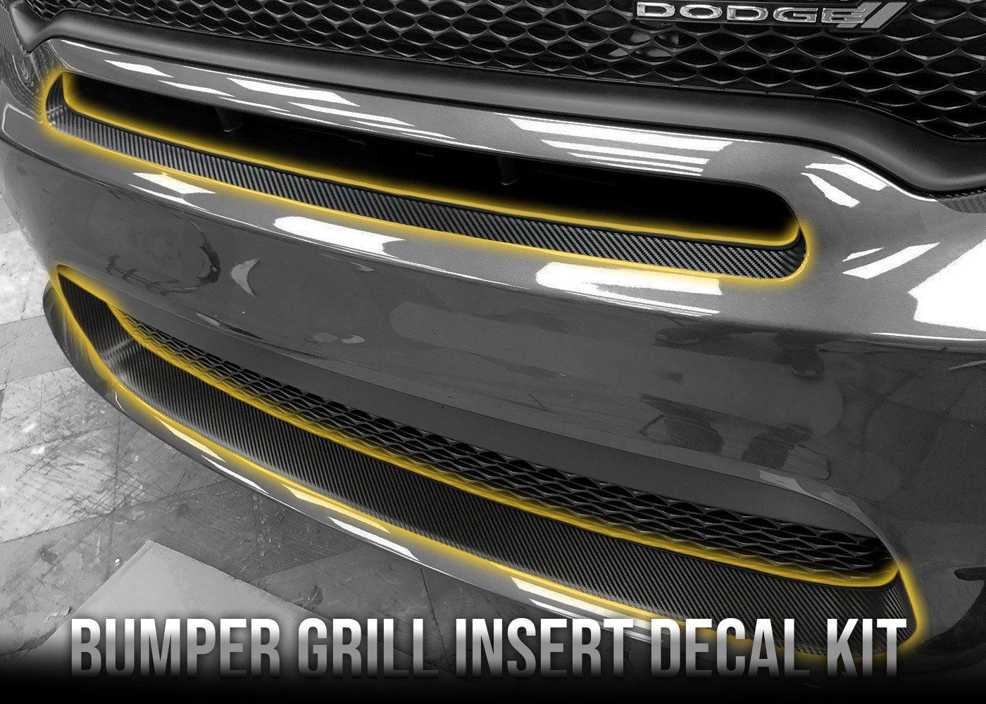 2018+ Durango SRT Bumper Grill Insert Decal Kit - Luxe Auto Concepts