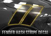 2014+ Durango Fender Hash Stripe Decal Kit - Luxe Auto Concepts