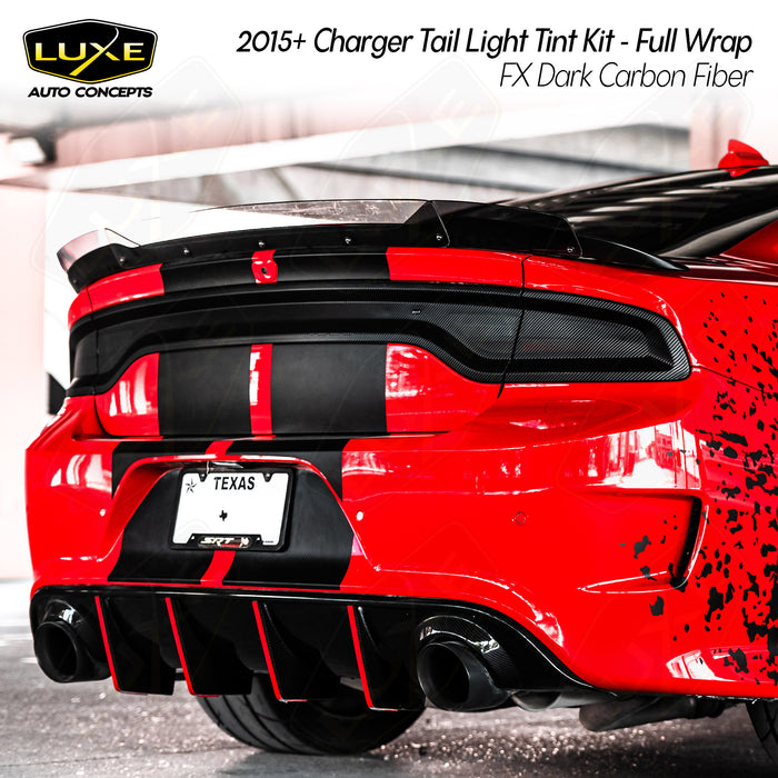 2015+ Charger Tail Light Tint Kit - Full Wrap