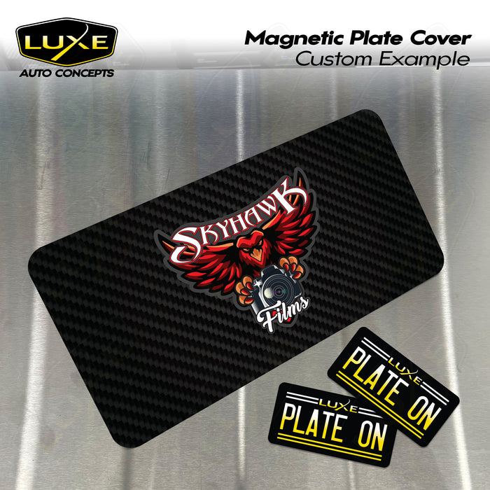 Magnetic License Plate Cover - Fully Customizable