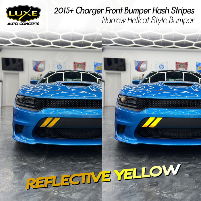 2015+ Charger Front Bumper Hash Stripes