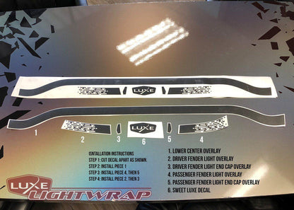 Charger Racetrack Taillamp Decal - Type 2 (Lower Blackout) - Luxe Auto Concepts