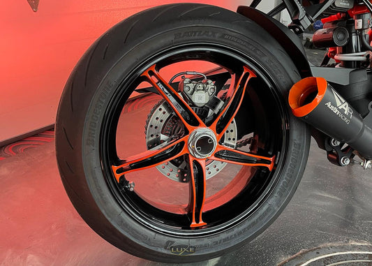 2020 KTM 1290 Superduke R Rear Wheel Spoke Overlays - Luxe Auto Concepts