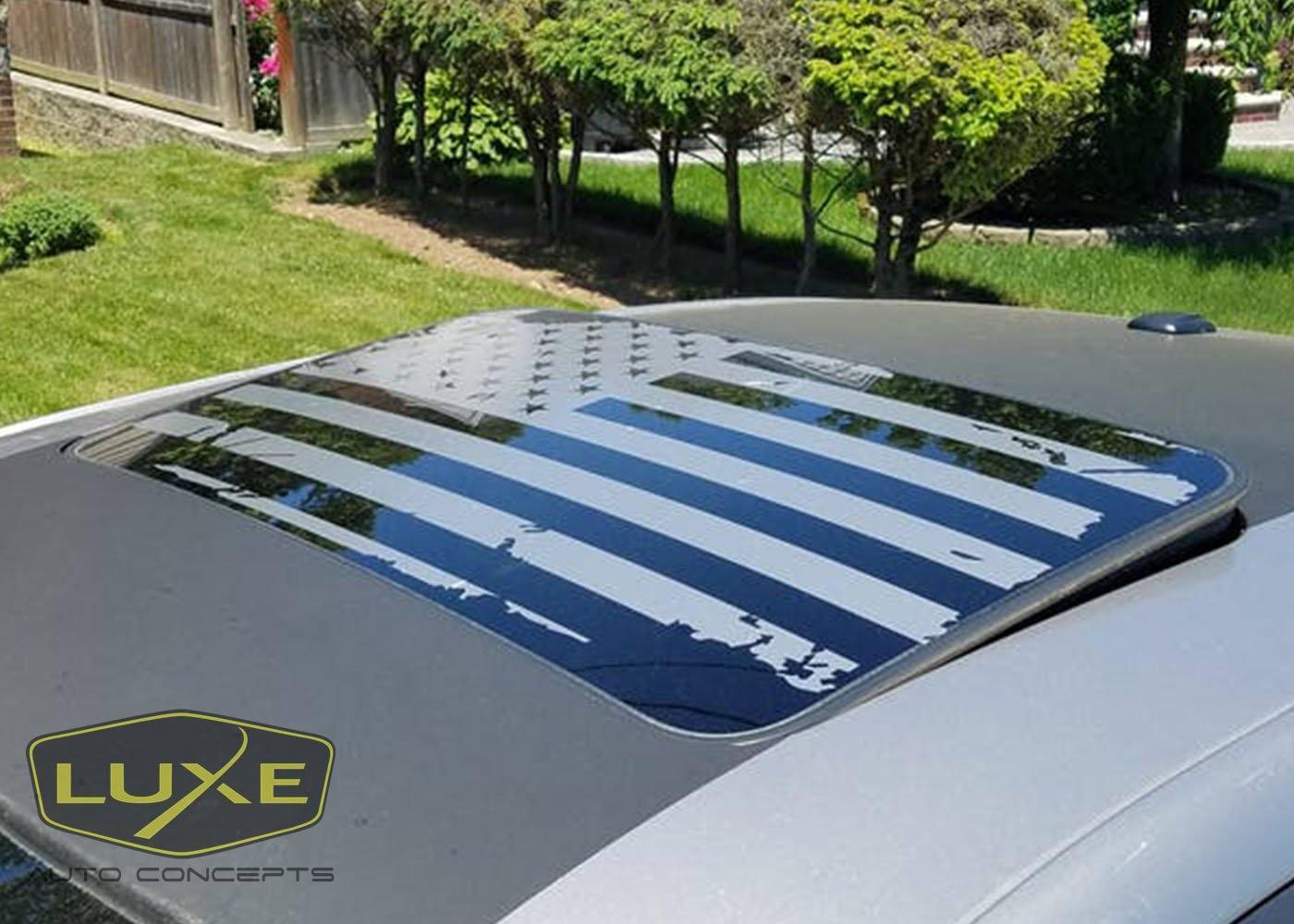 USA Flag Sunroof Decal for Dodge Vehicles - Luxe Auto Concepts