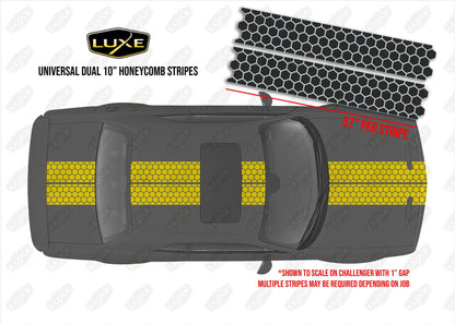 Large Vehicle Stripe Kit - Dual 10" Honeycomb - Luxe Auto Concepts